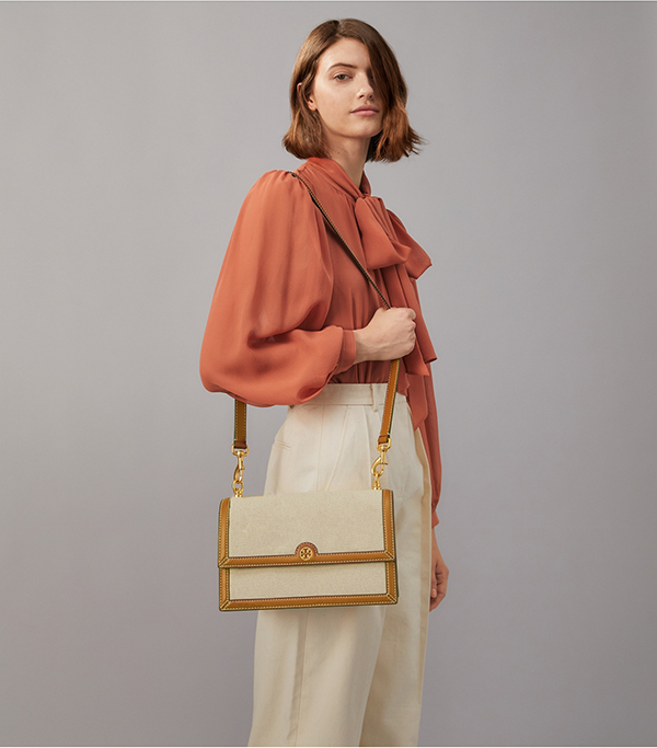 Tory Burch T Monogram 帆布單肩包 Tory Burch T Monogram 帆布單肩包