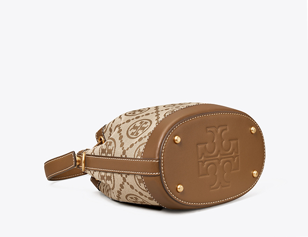 Tory Burch T Monogram 緹花水桶包 底部 Tory Burch T Monogram 緹花水桶包