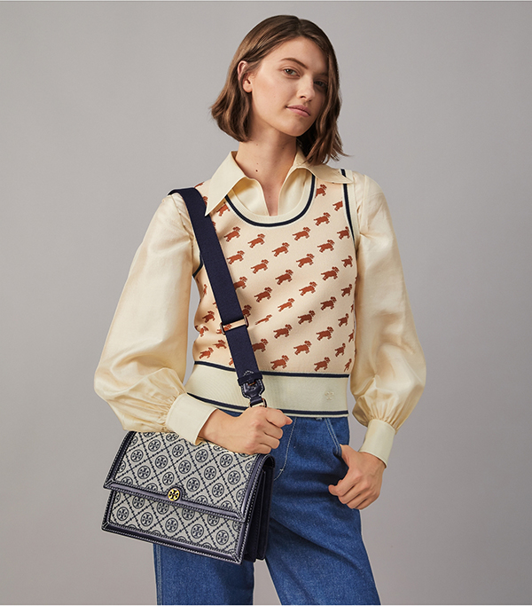 Tory Burch T Monogram 緹花單肩包 Tory Burch T Monogram 緹花單肩包