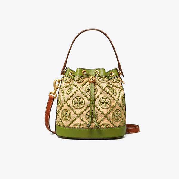 Tory Burch T Monogram 編織水桶包 Tory Burch T Monogram 編織水桶包