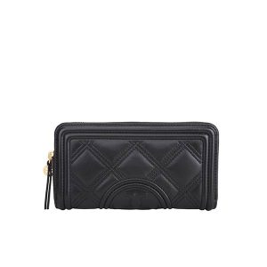 【4色】Tory Burch Fleming 菱格長夾 拉鍊長款錢包