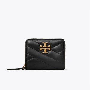 【3色】Tory Burch Kira 小號羊皮絎縫短夾 錢包