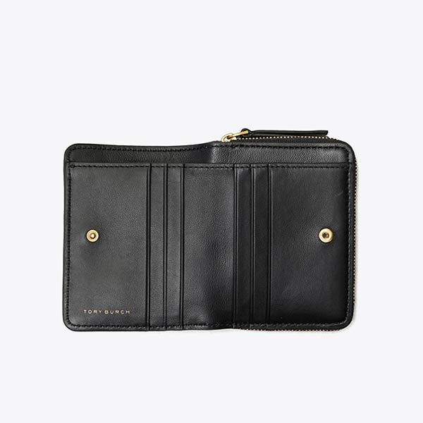 Tory Burch Kira 小號羊皮絎縫短夾 Tory Burch Kira 小號羊皮絎縫短夾