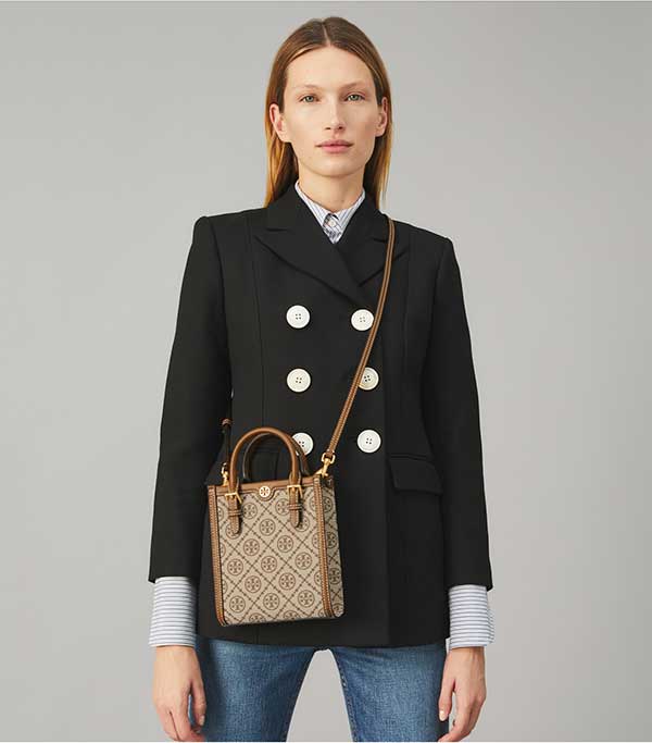 Tory Burch T Monogram 緹花迷你托特包 Tory Burch T Monogram 緹花迷你托特包