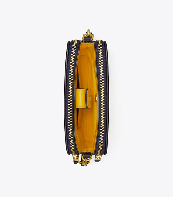 Tory Burch Leather 緹花雙拉鏈迷你單肩包 Tory Burch Leather 緹花雙拉鏈迷你單肩包