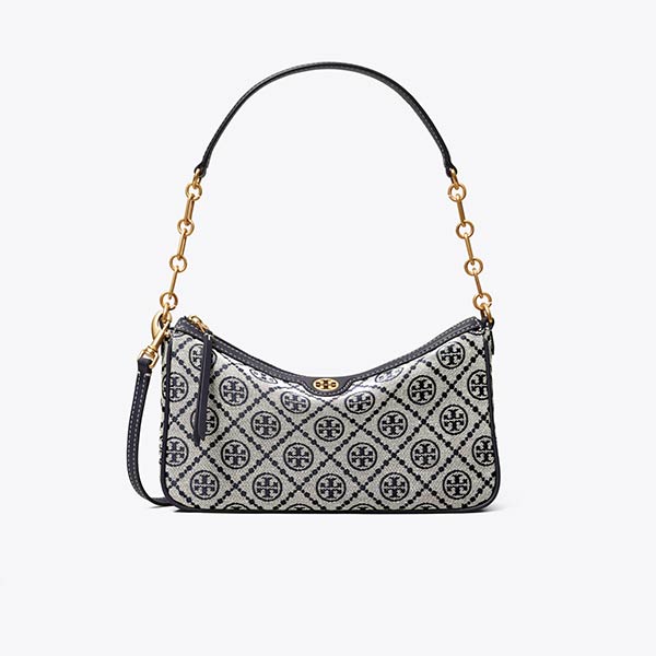 Tory Burch T Monogram 緹花單肩斜挎包 Tory Burch T Monogram 緹花單肩斜挎包