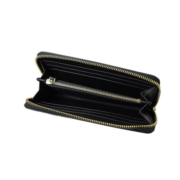 Tory Burch Charlie 雙T LOGO牛皮拉鍊長夾 Tory Burch Charlie 雙T LOGO牛皮拉鍊長夾
