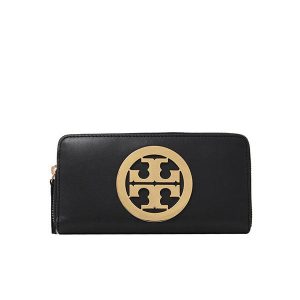 【3色】Tory Burch Charlie 雙T LOGO牛皮拉鍊長夾