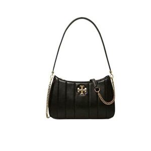 Tory Burch Kira 迷你羊皮腋下包 手提單肩包 黑色