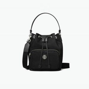 【5色】Tory burch TB Virginia 中號抽繩尼龍水桶包 單肩斜挎包 女款